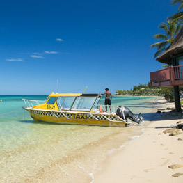 Taxiboat in Anse Vata in Noumea, New Caledonia