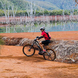 Mountain bike in New Caledonia