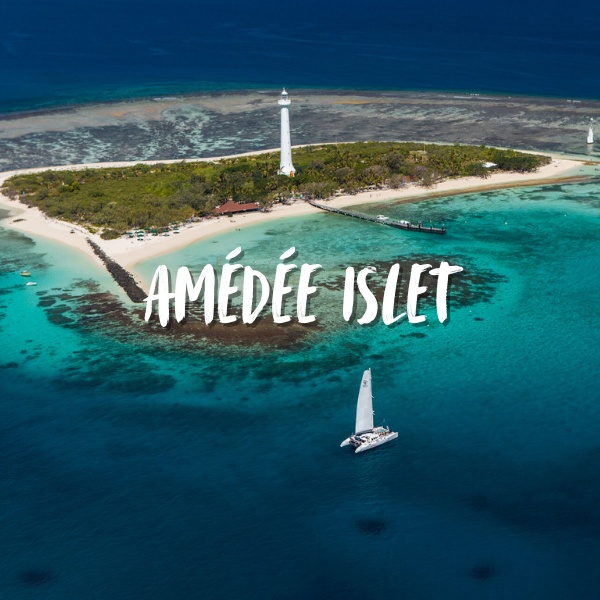 Amédée islet and lighthouse