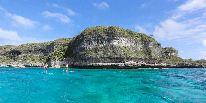 Lékiny cliffs, Ouvéa Loyalty Islands in New Caledonia