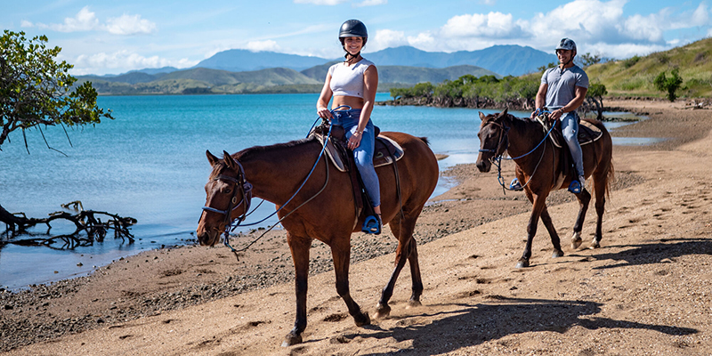 Horseback riding in New Caledonia