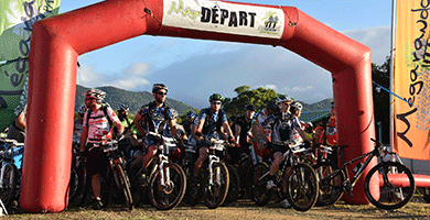 Shell PAcific Megarando, mountain bike event in New Caledonia