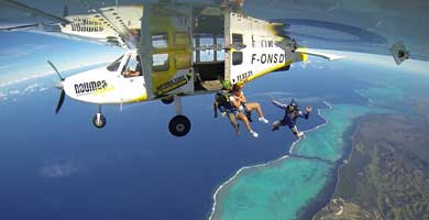 Skydiving in New Caledonia